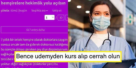 Sınavla Hemşirelerin Doktor Olmasını Savunan Kullanıcının Beyin Yakan Paylaşımı