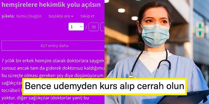 Sınavla Hemşirelerin Doktor Olmasını Savunan Kullanıcının Beyin Yakan Paylaşımı