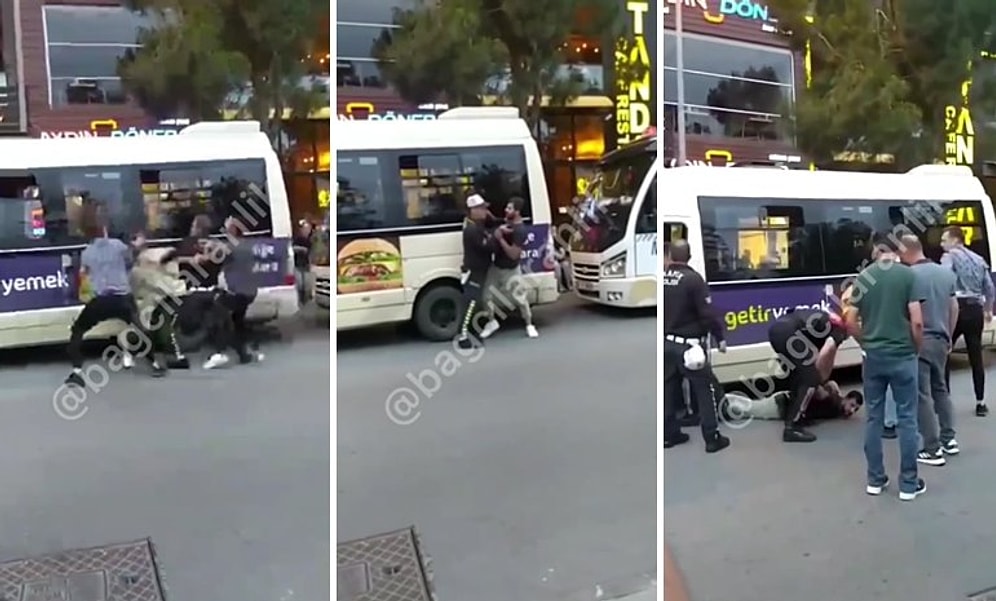 Bağcılar'da Minibüs Şoförleri ile Polisler Birbirine Girdi: O Anlar Anbean Kaydedildi