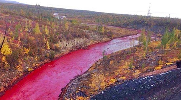 2016 yılında, nikel tesislerinden kaynaklanan sızıntı, yakındaki Daldykan Nehri'ni kırmızıya çevirdi ve sonuç olarak bu nehir Kan Nehri olarak adlandırıldı.