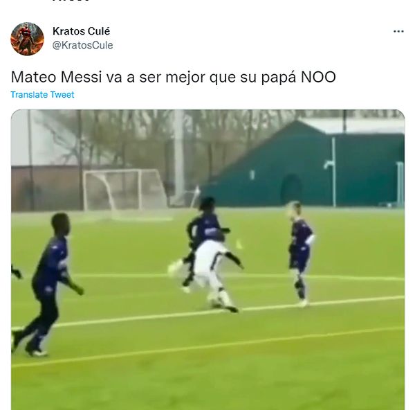 Videodaki çocuğun Lionel Messi'nin 2015 doğumlu oğlu Mateo Messi olduğu iddia ediliyordu.