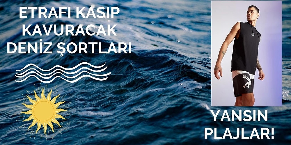 2022 Yazının Trendi Erkek Deniz Şortları