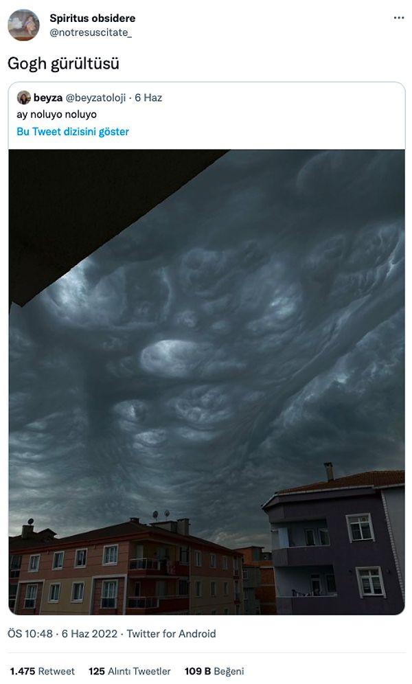 7. Gökyüzünde Gogh esintileri.