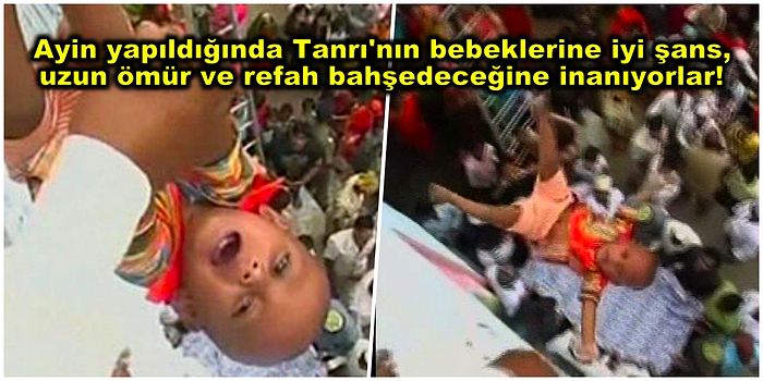 Tanrı'ya Olan İnançlarını Kanıtlamak İçin Bebeklerini Caminin Tepesinden Aşağıya Atma Ayini Yapan İnsanlar