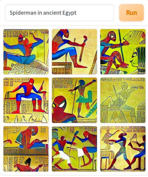 4. "Antik çağlarda yaşayan Örümcek Adam"