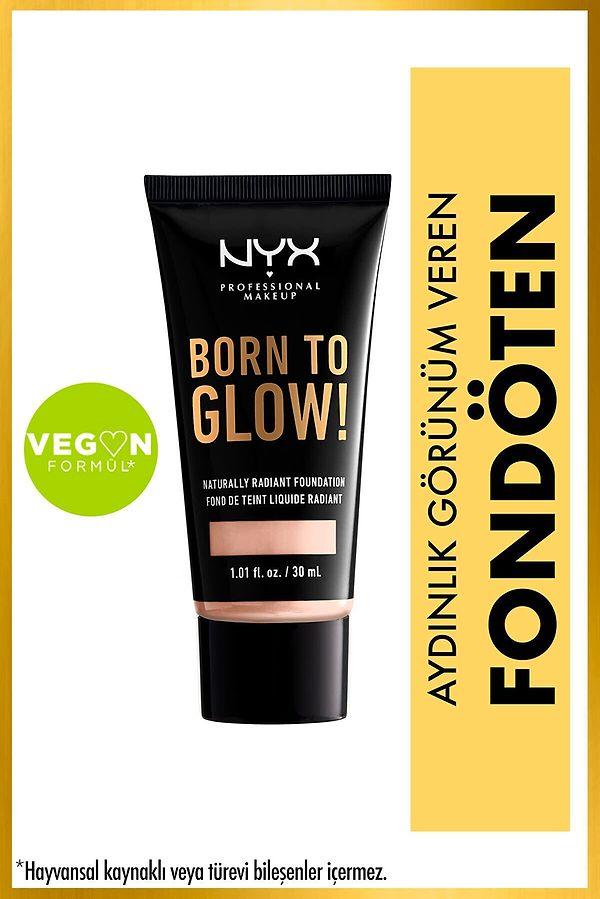 14. NYX Professional Makeup Fondöten - Born To Glow! Naturally Radiant Foundation 1.3 Light Porcelain