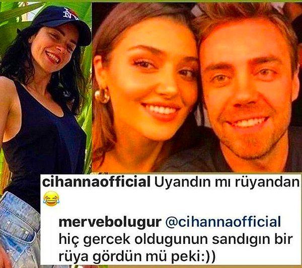 Merve'nin sosyal medya paylaşımları ise her zaman Murat Dalkılıç'a atıf yapmakla yorumlandı. Çünkü bir de ortada boşandıktan sonra terapi aldığı ve psikolojik olarak sarsıldığı iddiaları dolaşıyordu.