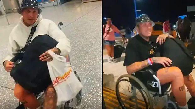 Havalimanında Sıra Beklememek İçin Tekerlekli Sandalyeye İhtiyacı Olduğunu Söyleyip 2 Saat Zaman Kazanan Adam