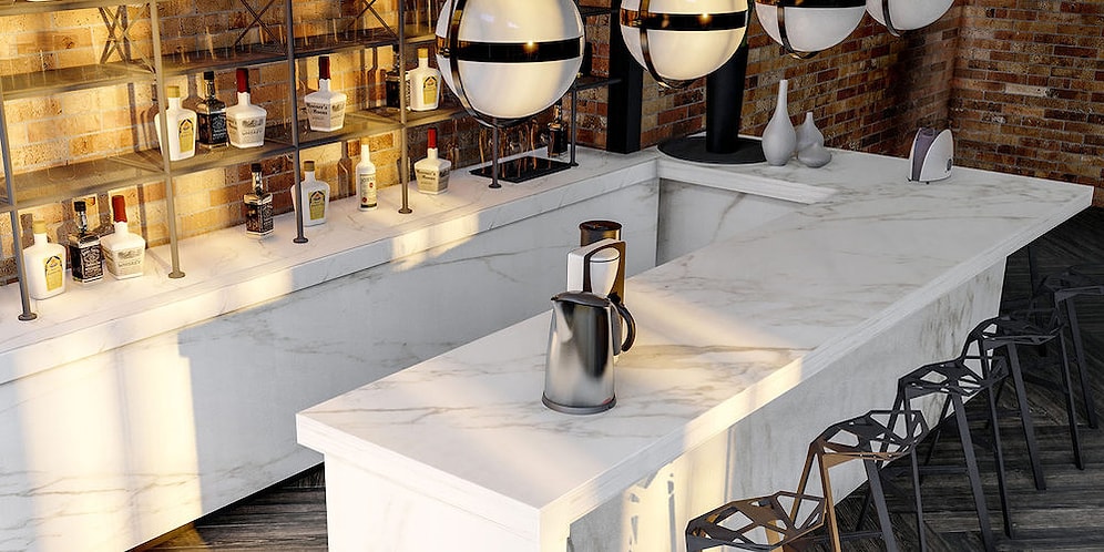 Mutfak Tezgahı İçin Şıklık ve Özgürlüğü Bir Araya Getiren Yeni Nesil Lamar Porselen Mutfak Tezgahları