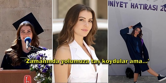Güzel Oyuncu Burcu Özberk Üniversiteden Mezun Oldu: Kep Attığı Anlar Sosyal Medyayı Salladı!