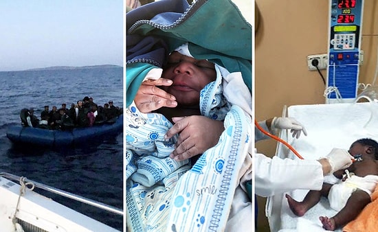 Yunanistan'a Geçmek İsteyen Kadın, Botta Doğum Yaptı