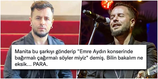 Ünlü Şarkıcı Emre Aydın'dan Manitasıyla Beraber Konserine Gelmek İsteyen Parasız Hayranına Büyük Jest!
