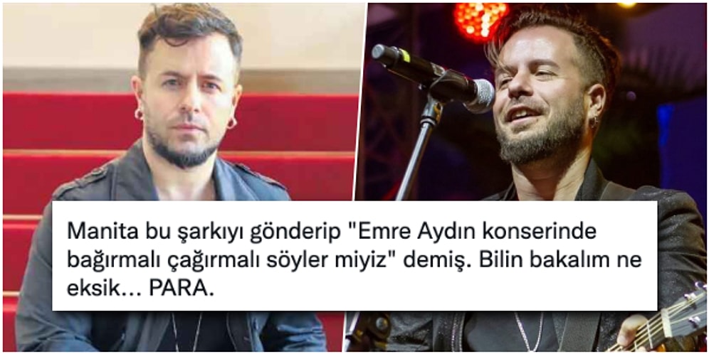 Ünlü Şarkıcı Emre Aydın'dan Manitasıyla Beraber Konserine Gelmek İsteyen Parasız Hayranına Büyük Jest!