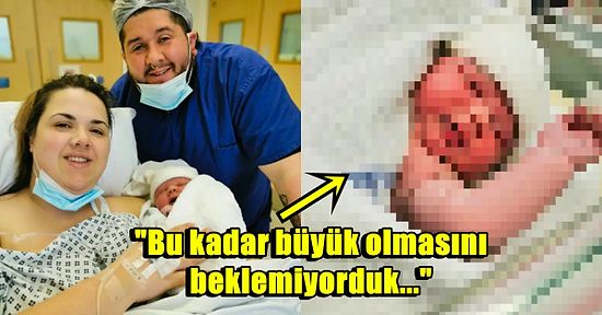 Doğum Yaparken İki Kişinin Yardımına İhtiyaç Duyan Kadının Görenleri Hayrete Düşüren Devasa Bebeği!