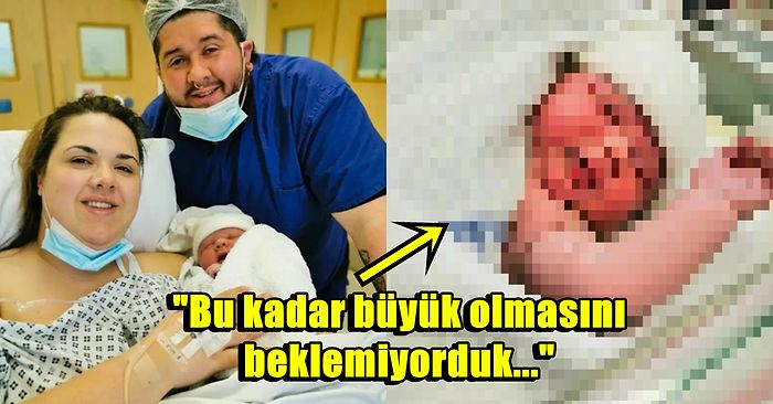 Doğum Yaparken İki Kişinin Yardımına İhtiyaç Duyan Kadının Görenleri Hayrete Düşüren Devasa Bebeği!