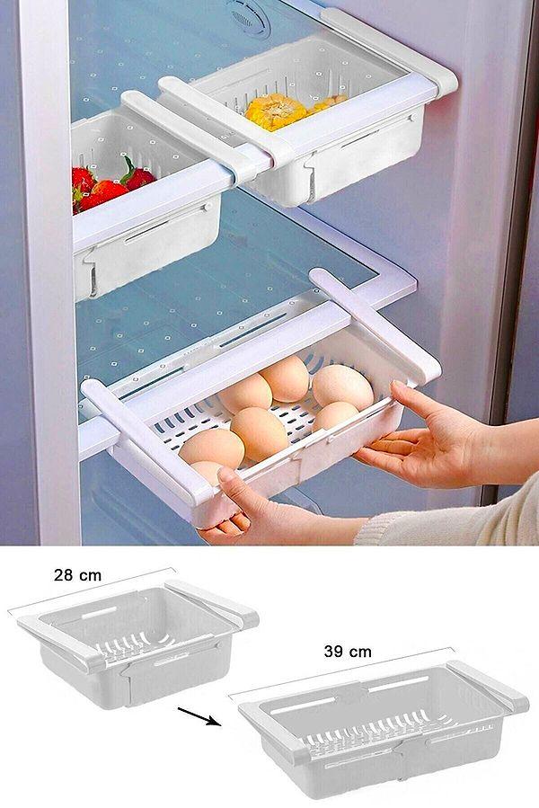 4. Ayarlanabilir buzdolabı için sepet çekmece.