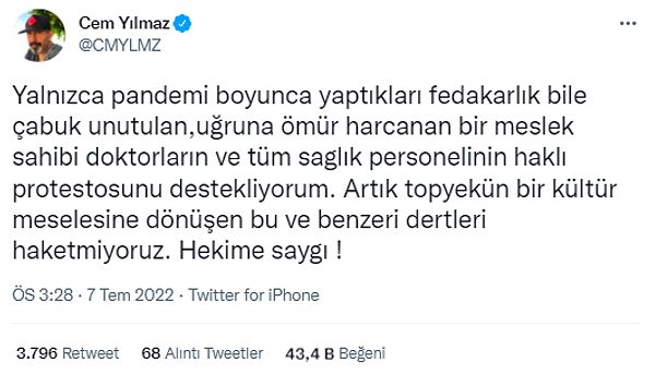 Ünlü komedyen, kan donduran bu olayla ilgili düşüncesini Twitter üzerinden dile getirdi 👇