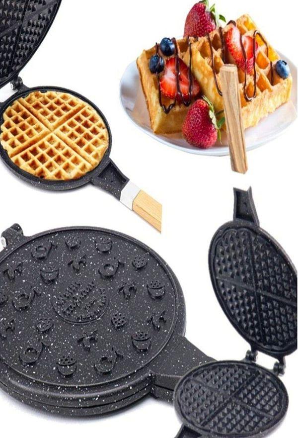12. Farklı ızgara çeşitleriyle bambaşka waffle sunumları yapmak isteyenler için en uygun waffle tavası tercihi...