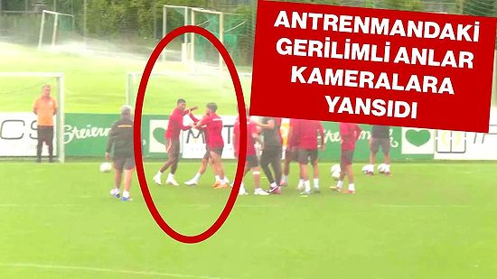 Galatasaray Antrenmanında Gerilim:  Kerem Aktürkoğlu ile Van Aanholt'u Ayırdılar