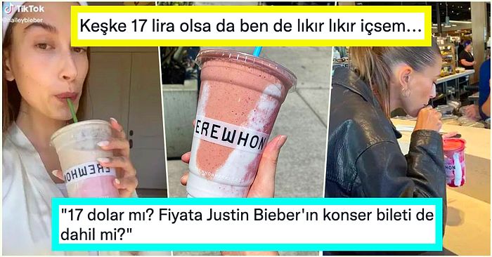 Hailey Bieber'ın 17 Dolarlık Smoothie'si Zamlar Diyarı Ülkemiz de Dahil Tüm Dünyanın Çenesini Epey Yordu!