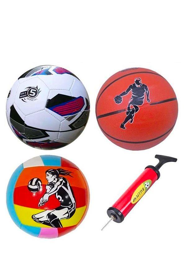 7. Futbol, voleybol, basketbol topu ve bir de şişirmek için pompa... Daha iyisi zor bulunur.