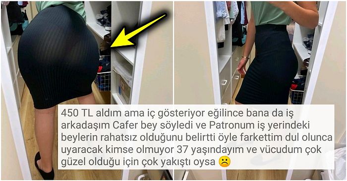 İç Gösteren Kalem Eteğini Satarken Dul Oluşundan Vücut Güzelliğine Birçok Detay Veren Kadın ve Yaşananlar