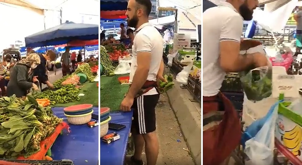 Seçmece Biber Satan Pazarcının Yaşlı Müşterisine Yaptığı İyiliği Görünce Gününüz Güzelleşecek