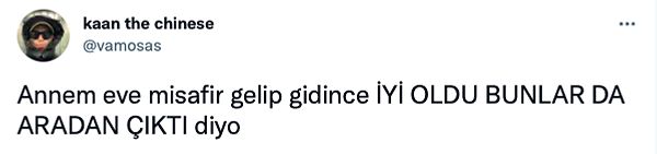 2. Annelerin temizlik yaptıktan sonra misafir çağırma isteği.