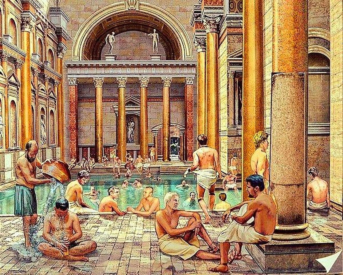 В древнем риме свободный. Термы в древнем Риме. Римские бани термы. Римские бани в древнем Риме. Бани термы в Риме.