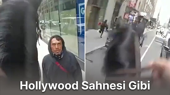 Times Meydanında, At Üstünde Hırsızlık Şüphelisi Kovalayan New York Polisi