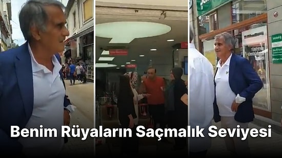 Trabzon'da Caddede Gezerken Tartışan Kadınları Görünce Durup Gülerek İzleyen Şenol Güneş