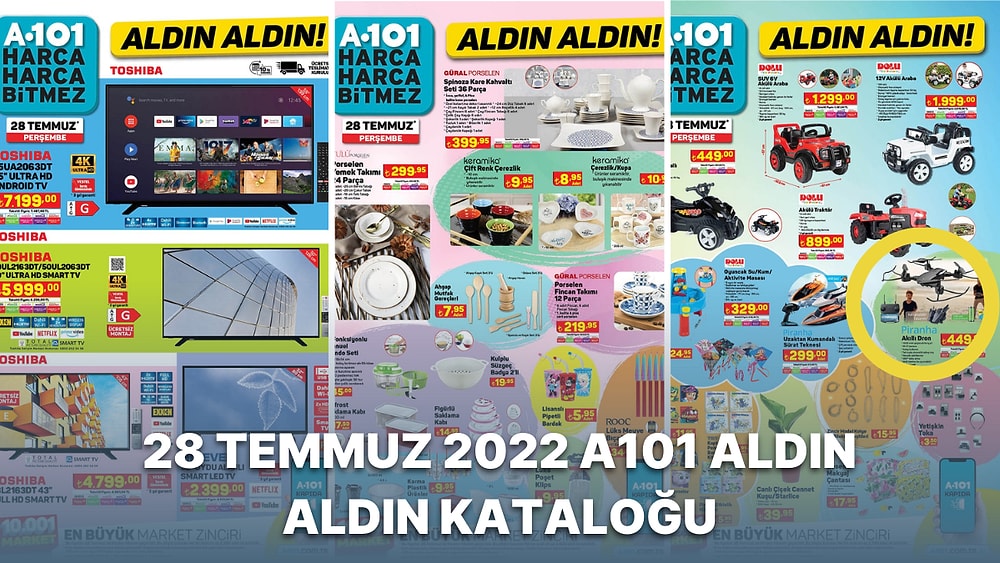 28 Temmuz 2022 A101 Aldın Aldın Kataloğu