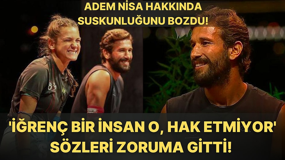 Adem Kılıçcı Birlikte Finale Kaldığı Survivor Şampiyonu Nisa Bölükbaşı Hakkında Açtı Ağzını Yumdu Gözünü!