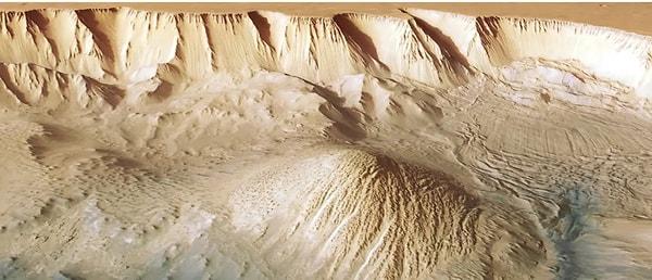 Valles Marineris'in gezegenin plakalarının hareketleriyle oluştuğu sanılıyor.