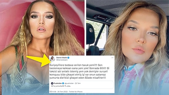 Yumurtaya Gelen Zammın Ardından Demet Akalın'dan Tepki Gecikmedi: 'Suriyelilere Bedava Verilen Tavuk Yemi...'