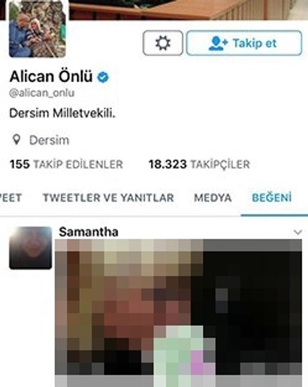 HDP'li vekil Alican Önlü'nün hesabından bu tür bir beğeni yapıldığı iddia edilmiş ancak kısa süre sonra partiden konuyla ilgili yalanlama gelmişti.