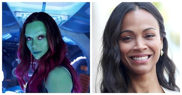 16. Zoe Saldana'ya Guardians of the Galaxy'deki Gamora karakteri için 5 saat makyaj yapıldı.