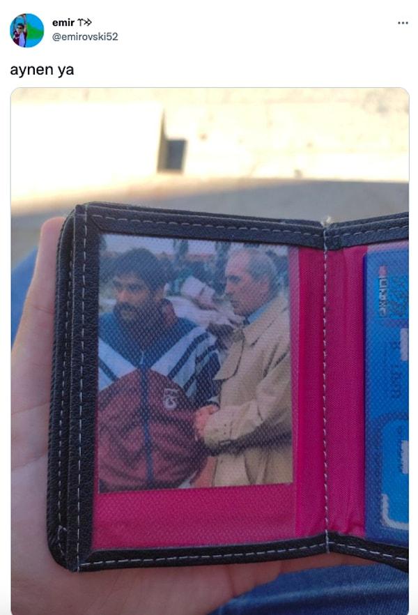 Ve işte beklediğimiz alıntılar! Özkan Sümer ve Ünal Karaman'ı cüzdanında taşıyan birisi.