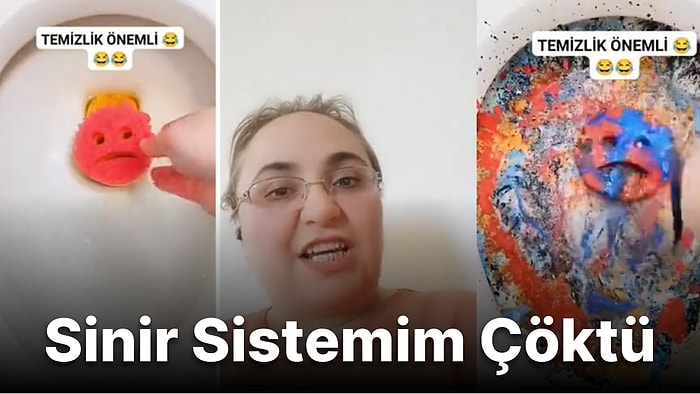 Dünya Kadar Kimyasal Döküp Klozet Temizleyen Kişiyi İzlerken Sinir Krizi Geçiren Kadın