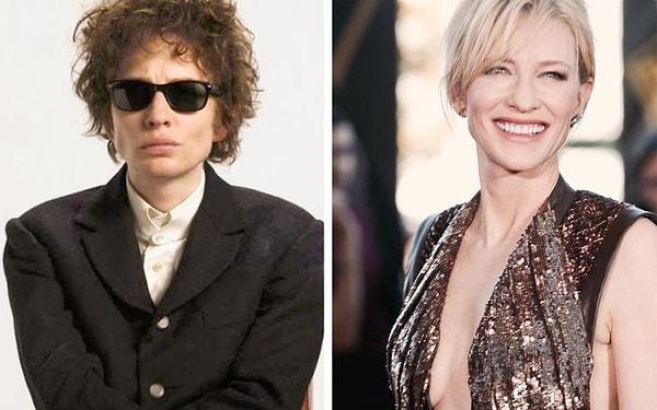 Cate Blanchett değil de Bob Dylan sanki.