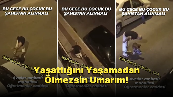 Çaldığı Köpeğe Sokak Ortasında Eziyet Eden Kişinin Acayip Canınızı Sıkacak Görüntüleri