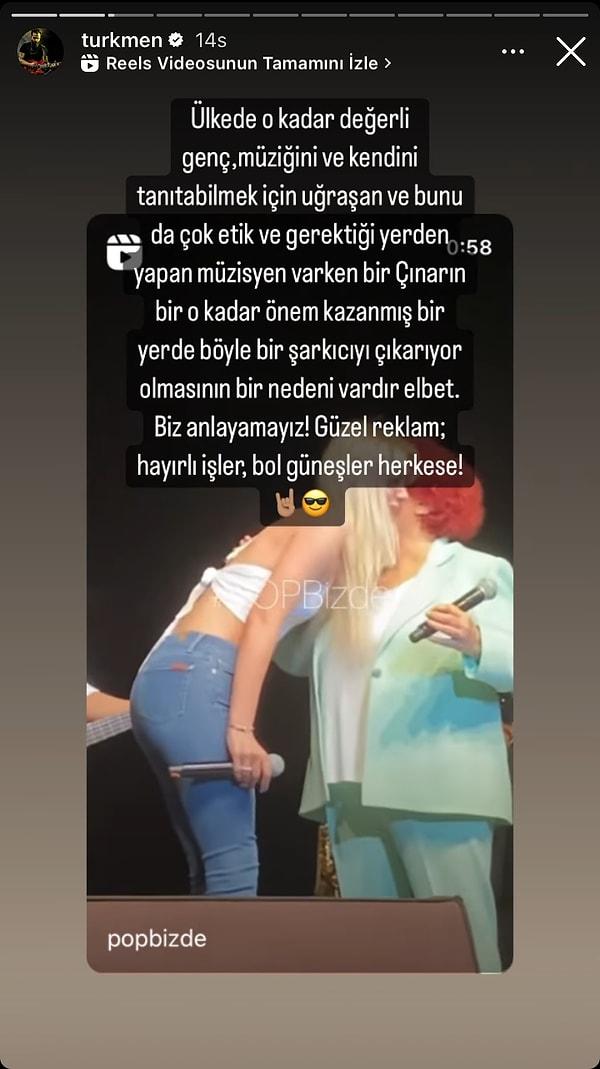 Ünlü şarkıcı Gökhan Türkmen, yaptığı paylaşımla Selda Bağcan'a böyle tepki gösterdi!