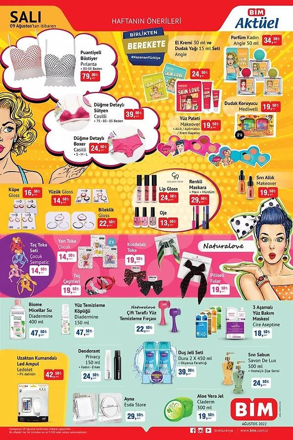 Kozmetik ve kişisel bakım ürünleri;