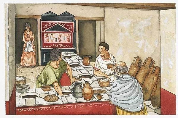36. Antik Roma, 'fast food' satış noktalarıyla doluydu.