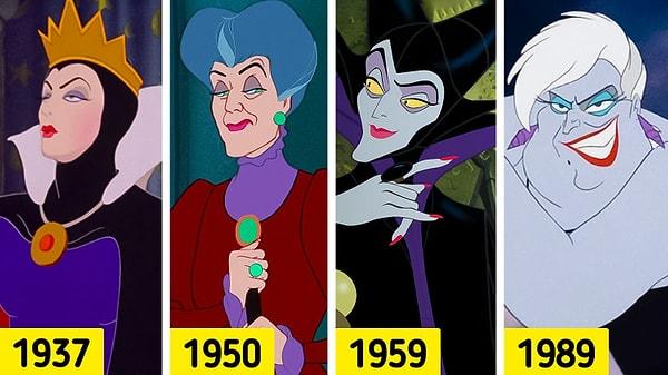 11. 1991 yılına kadar Disney'in tüm prenses filmlerinde bir kötü kadın karakter vardır.