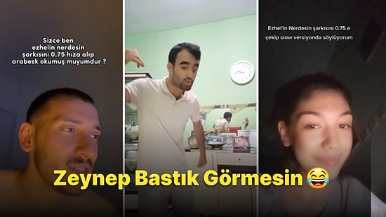 Ezhel'in 'Nerdesin' Şarkısını Yavaşlatıp Arabesk Versiyonda Söyleyen TikTokerların Muhteşem Performansları