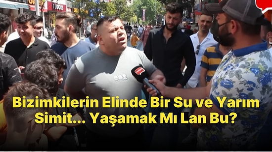 Bir Turistlere Bir de Bizimkilere Baktım Diyen Adam: Bizimkilerin Elinde Bir Su ve Yarım Simit, Yaşamak Mı Bu?