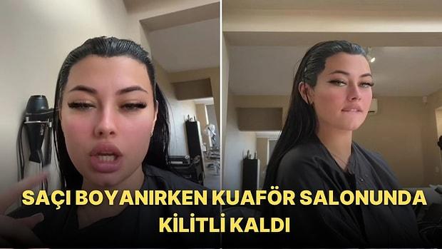 Saçı Boyanırken Kuaförü Eve Gitti: Kadın Salonda Kilitli Kaldı