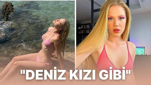 İzmir'de Tatilde Olan Oyuncu Serel Yereli'den Tatil Pozu Geldi! 'Deniz Kızı Gibi'