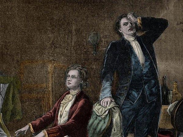 Her açıdan başarılı bir müzisyen olmasına rağmen dönemin tartışmasız en ünlü ismi Mozart ile aynı dönemde yıldızı daha sönük olan Salieri, rivayete göre Mozart'ı delice kıskanıyordu.